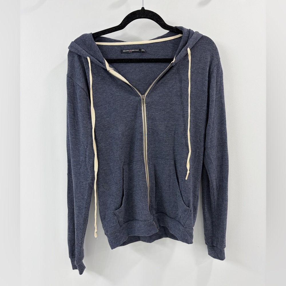 Brandy Melville Warm Blue Zip Up Hoodie